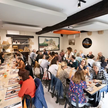 Groupe dans un restaurant