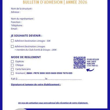 Bulletin d’adhésion 2026